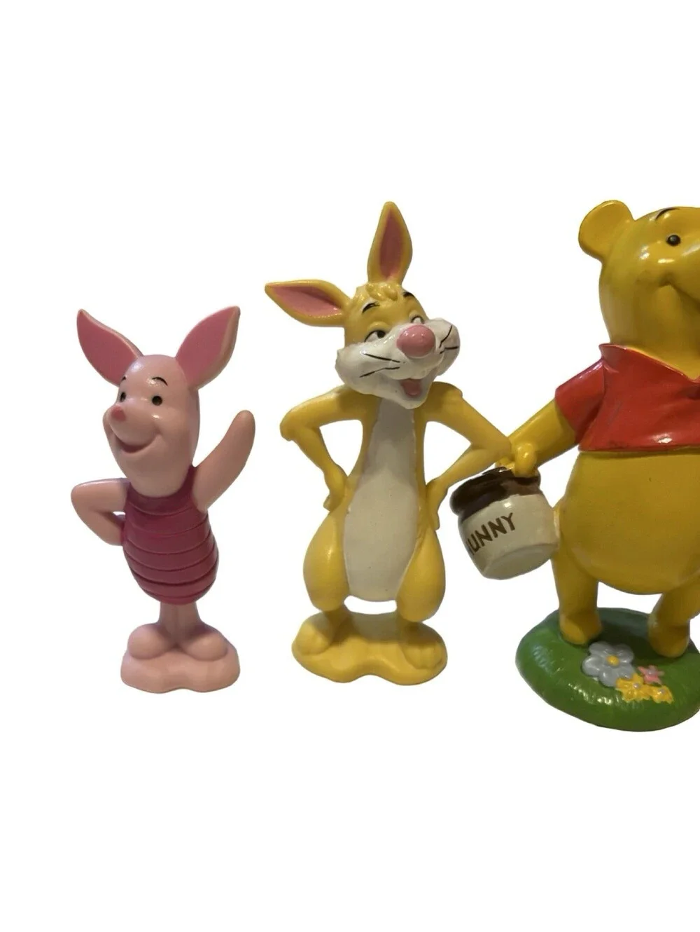 Disney Winnie the Pooh Vintage Mini Figure Set of 6 Party Tomy Used